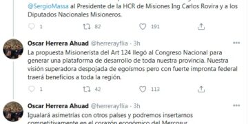 Herrera celebró la media sanción del proyecto sobre zona especial aduanera para Misiones
