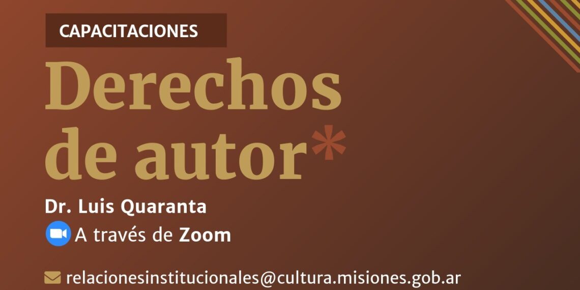 Derecho de Autor y Marcas: Una nueva capacitación de Cultura Misiones