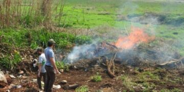 A pesar de la prohibición en Posadas detectaron quemas activas en el ARA Zaimán