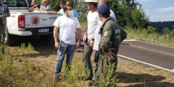 Herrera Ahuad recorrió las zonas afectadas por los incendios en El Soberbio