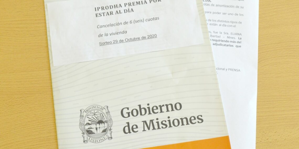 IPRODHA vuelve a premiar a los que tienen la cuota al día