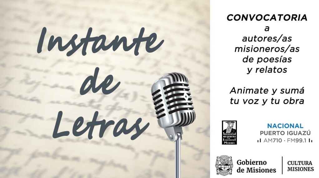 “Instante de Letras”, un espacio para las letras misioneras en Radio Nacional Iguazú