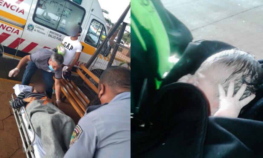 Policías ayudaron a una joven a dar a luz en la estación de transferencia Quaranta de Posadas
