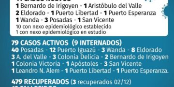 11 nuevos positivos de Covid-19 en Misiones