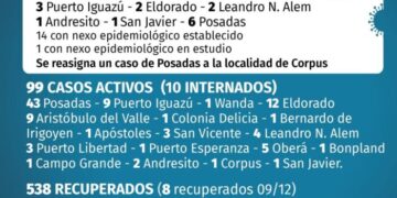 Récord de contagios: 15 nuevos casos positivos de Covid-19 en Misiones