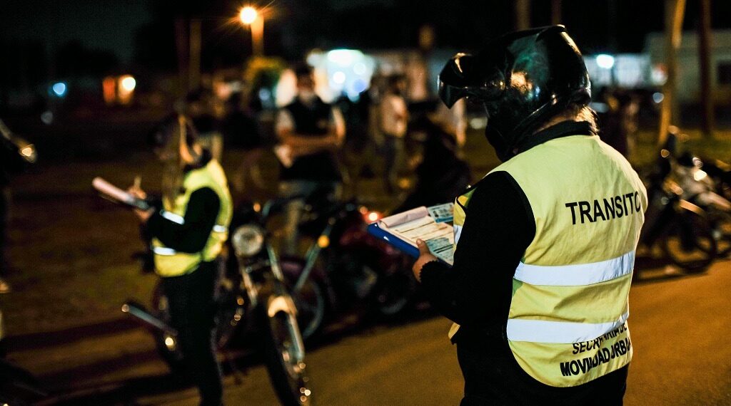 Inspectores de tránsito detectaron cinco casos de alcoholemia positiva