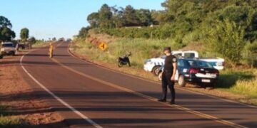 Un motociclista falleció tras despistar sobre la ruta 8