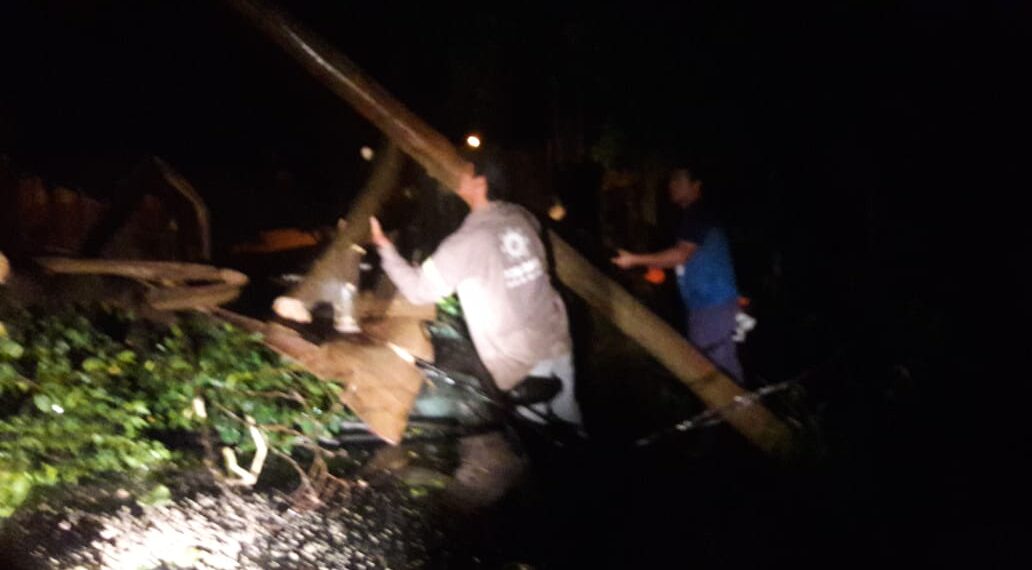 El Municipio asistió a vecinos tras la fuerte tormenta de viento y lluvia