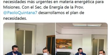 Herrera presentó al secretario de Energía de Nación un plan de necesidades para Misiones