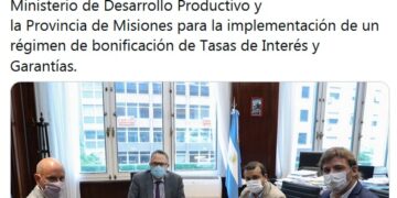 Misiones recibirá financiamiento de Nación para el sector productivo