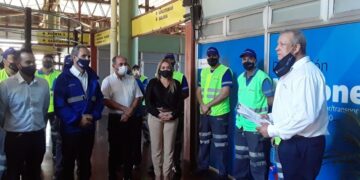 Stelatto participó de la inauguración de la oficina de la CNRT en la Terminal de ómnibus