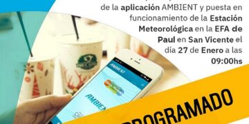 Postergan el lanzamiento de las primeras estaciones meteorológicas de las EFAS de San Vicente y Dos de Mayo