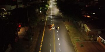 Demarcan señalizaciones sobre la avenida Tambor de Tacuarí
