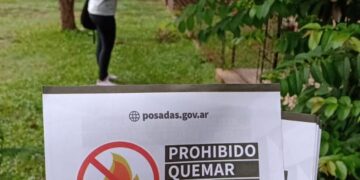 Quema ilegal: Operativos preventivos en  barrio Los Paraísos