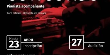 Concurso para cubrir vacante de pianista acompañante de Coro y Orquesta