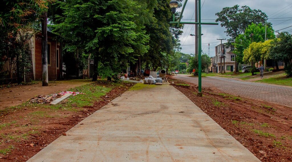 Construyen bicisendas sobre las avenidas Tomás Guido y Santa Cruz