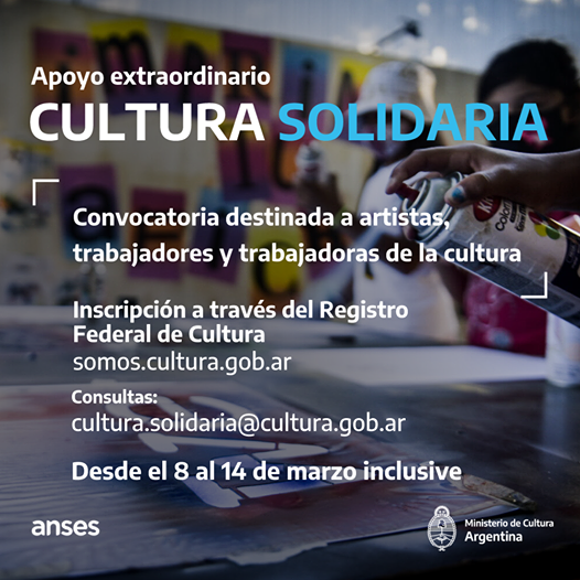 A partir de lunes inscriben en “Cultura Solidaria”