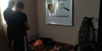 Posadas: secuestraron motopartes, una cámara fotográfica y herramientas robadas