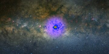Espacio: un misterioso resplandor captado en el centro de nuestra galaxia podría deberse a materia oscura