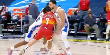 Facundo Campazzo en la NBA: desparramó a un rival en una cortina y lo convirtió en tendencia
