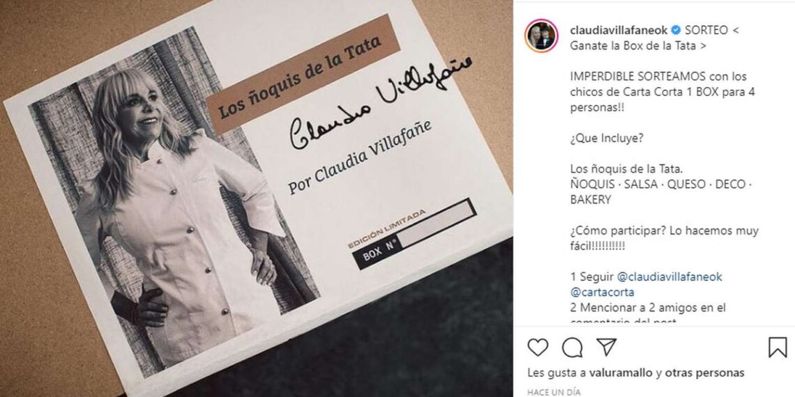 “Los ñoquis de la Tata”: el emprendimiento de Claudia Villafañe que revolucionó las redes sociales