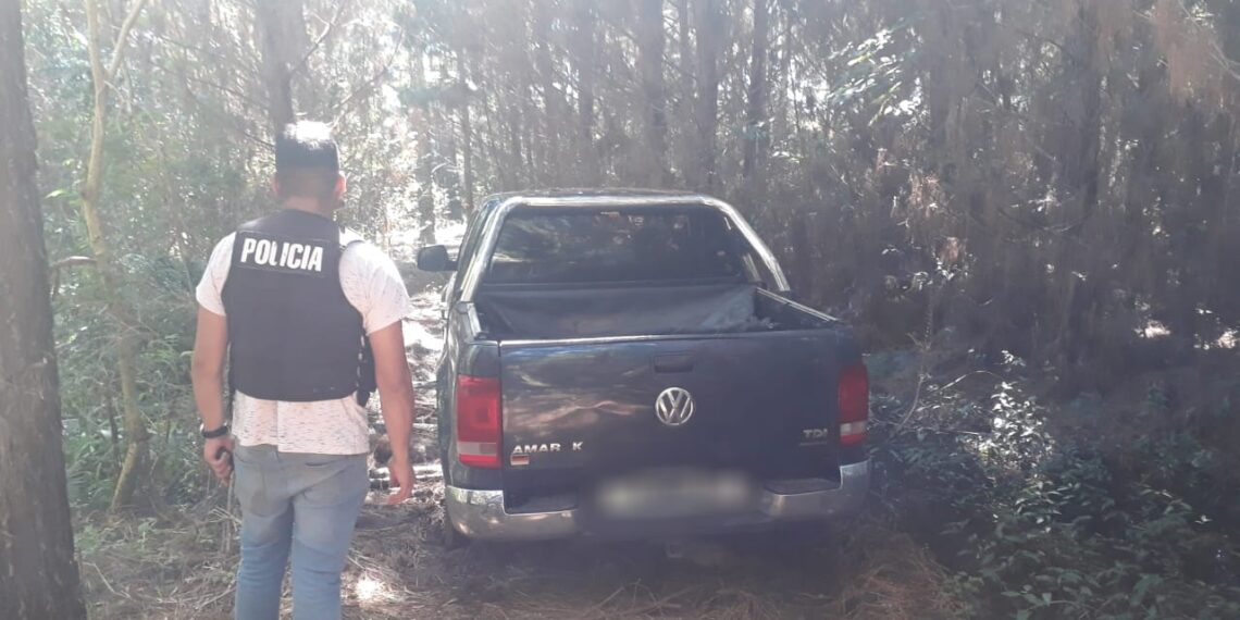 Operativo Rural: Hallaron oculta en el monte una camioneta robada en Buenos Aires