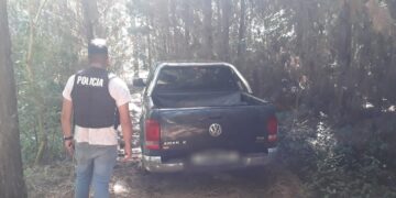 Operativo Rural: Hallaron oculta en el monte una camioneta robada en Buenos Aires