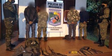 Puerto Piray: detuvieron a cuatro hombres fuertemente armados
