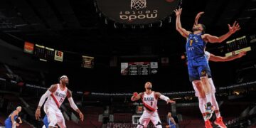 Facundo Campazzo se destapó con cuatro triples: Denver Nuggets venció de manera ajustada a Portland Trail Blazers