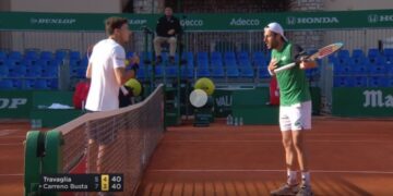 “No metas a mi novia en esto”: tensa discusión entre dos jugadores en el Masters 1000 de Montercalo