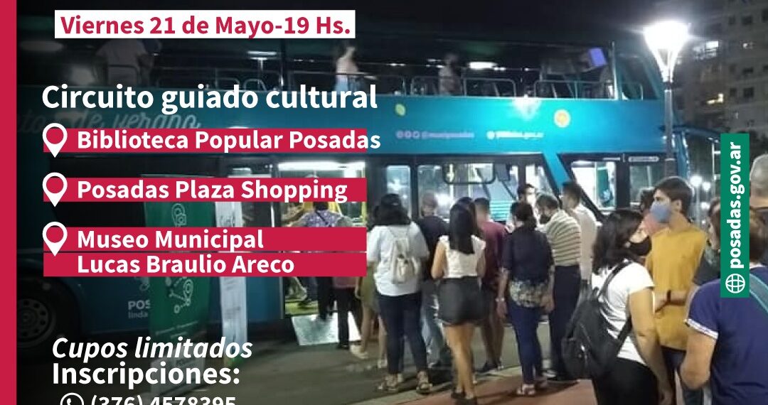 Invitan a participar de la Noche de los Museos, un circuito guiado cultural