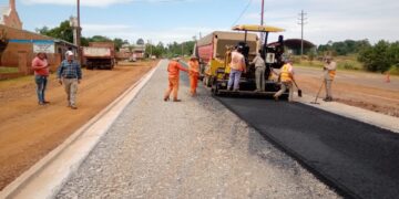 Concluyeron obras de asfalto sobre empedrado en San José y Pozo Azul