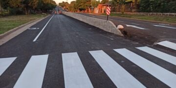 Realizaron trabajos de demarcación sobre la avenida Martín Fierro