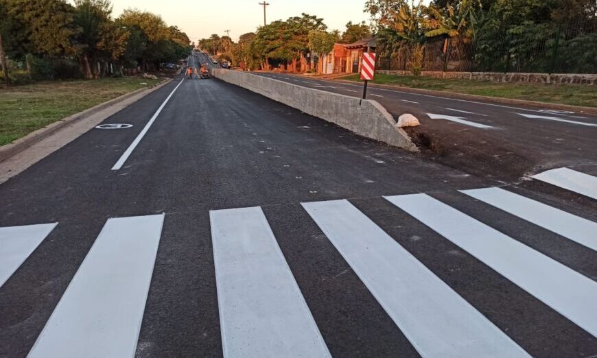 Realizaron trabajos de demarcación sobre la avenida Martín Fierro
