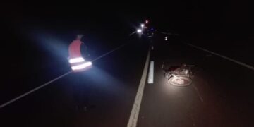 Un motociclista muerto tras un choque sobre la ruta 14