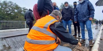 Decetaron fisuras en el puente Pindaytí en la Ruta 2 y garantizan circulación por caminos alternativos