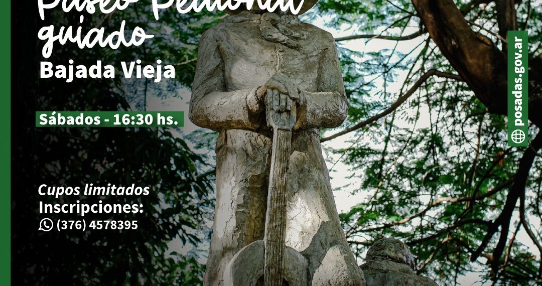 Paseos guiados en Posadas, la propuesta para el fin de semana