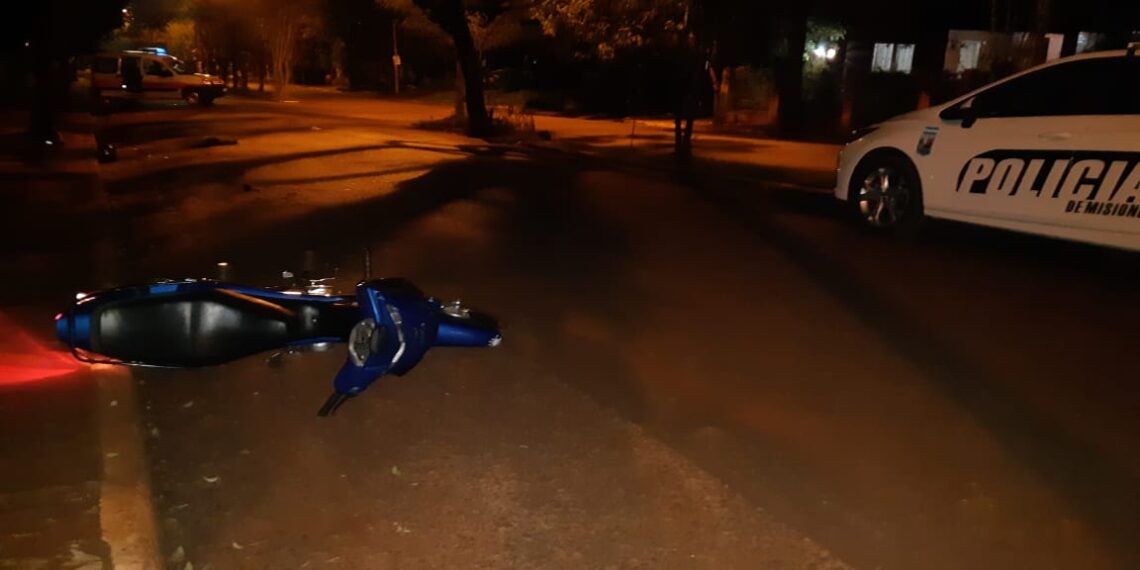 Eldorado: joven se encuentra grave tras despistar con su moto