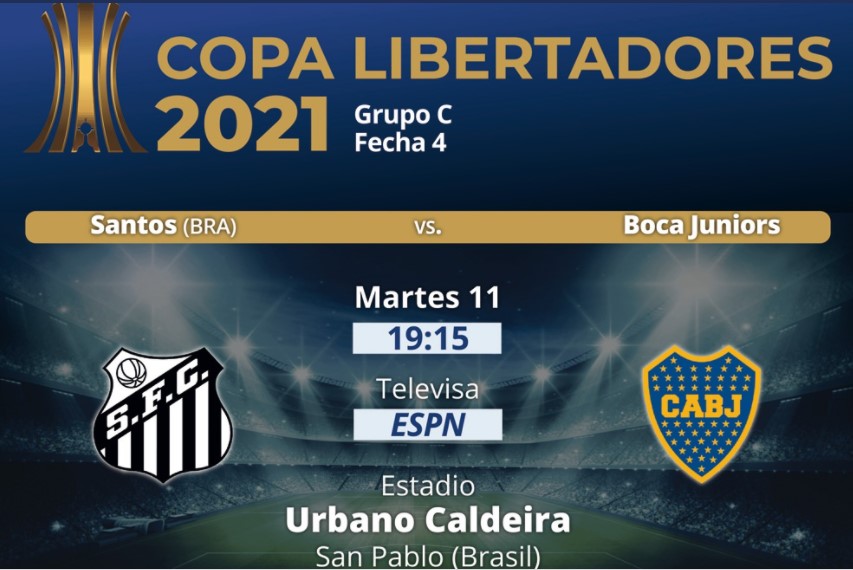 Copa Libertadores: Boca visita a Santos en la semana previa a un nuevo Superclásico