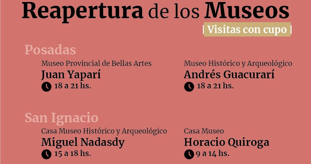 Los Museos de la Provincia vuelven a abrir sus puertas