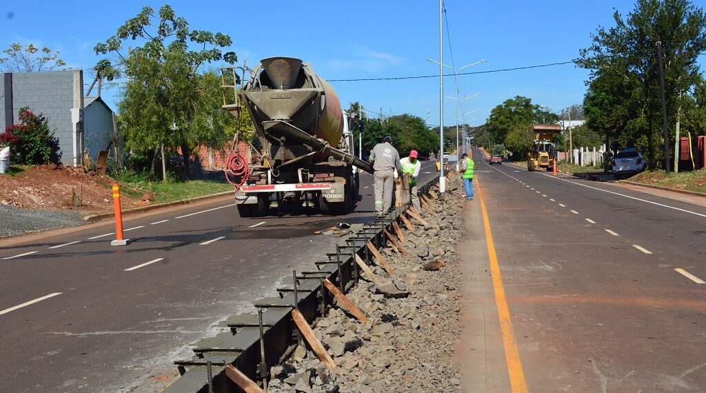 Comenzó la construcción de bulevares sobre la avenida Las Heras