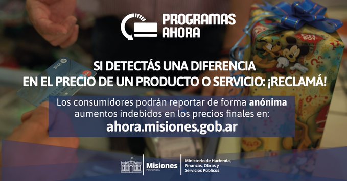 Instan a denunciar a los comercios que no respetan las condiciones de los programas “Ahora”