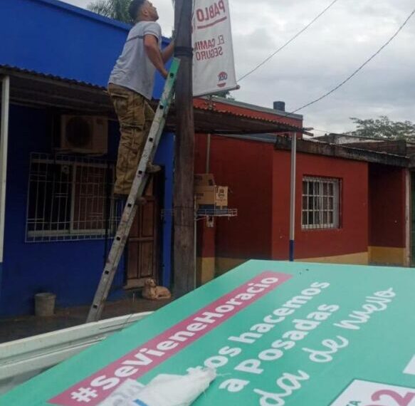Más de 1.800 carteles electorales fueron retirados en Posadas