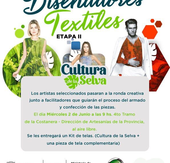 “Cultura de la Selva”: 11 equipos seleccionados para confeccionar prendas