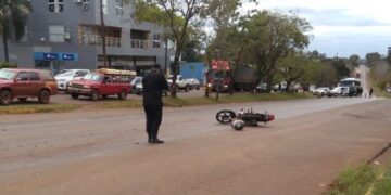Detuvieron al conductor que huyó tras chocar a una moto