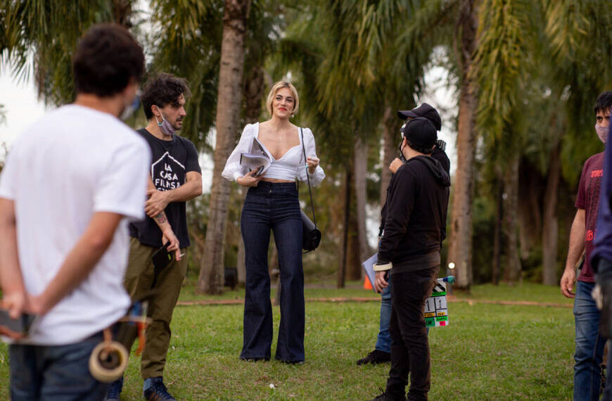 Emilia Attias y “El turco” Naim Sibara de rodaje en Puerto Iguazú
