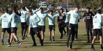Copa América: el seleccionado argentino hizo un regenerativo en el predio de la AFA pensando en Ecuador