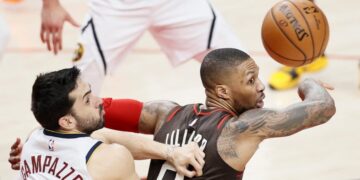 Básquet NBA: Denver Nuggets derrotó a Portland y está en semifinales