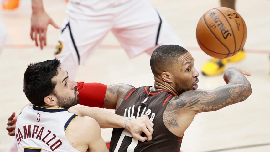 Básquet NBA: Denver Nuggets derrotó a Portland y está en semifinales