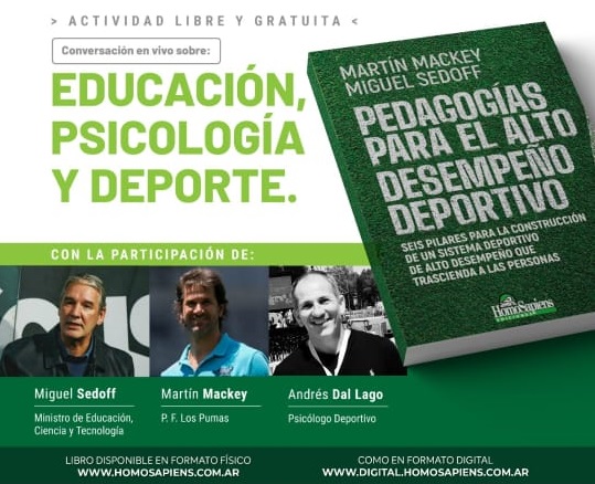 Presentaron el libro “Educación, psicología y deporte”, de Martín Mackey